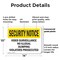 Signmission Video Surveillance No Illegal Dumping Violators OSHA Security Notice Sign, Plastic, 14inx10in, 2PK OS-2PACK-SN-P-1014-L-11691 - alternate 3